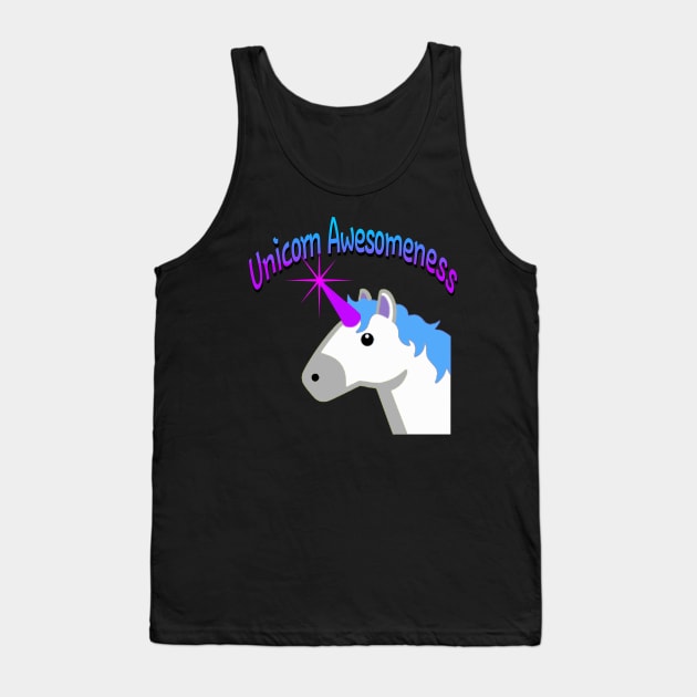 Unicorn Awesomeness Tank Top by AlondraHanley